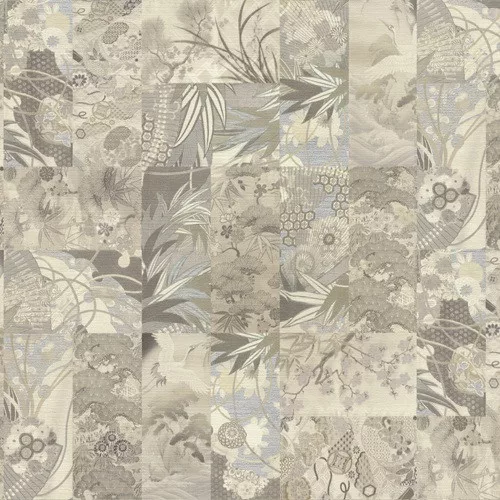 Patchwork mintás szürke/ezüst dekor tapéta 73734  Időtálló elegancia a falon