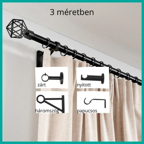 Denver 200cm komplett karnis Cage végzáróval