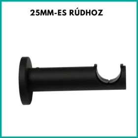 25mm-es rúdhoz tartókonzol matt fekete block