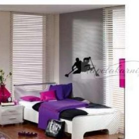 Fekete evezős falmatrica DP686