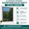 Egyedi méretezésű szúnyogháló szett, alu peremes, akár redőny alá is