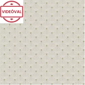 Boutique drapp-arany grafikus mintás tapéta F-PL3001