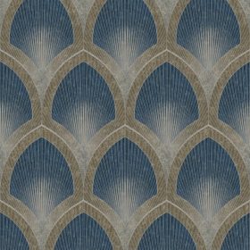   Special FX 2 kék alapon arany art deco mintás tapéta G68083