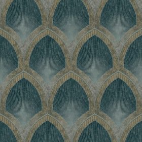   Special FX 2 zöld alapon arany art deco mintás tapéta G68085