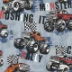 Kids & Teens kék alapon fekete monster truck mintás tapéta G78570