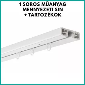 1 soros mennyezeti karnissín garnitúra tartozékokkal