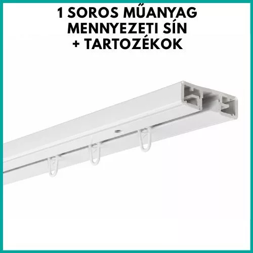 1 soros mennyezeti karnissín garnitúra tartozékokkal