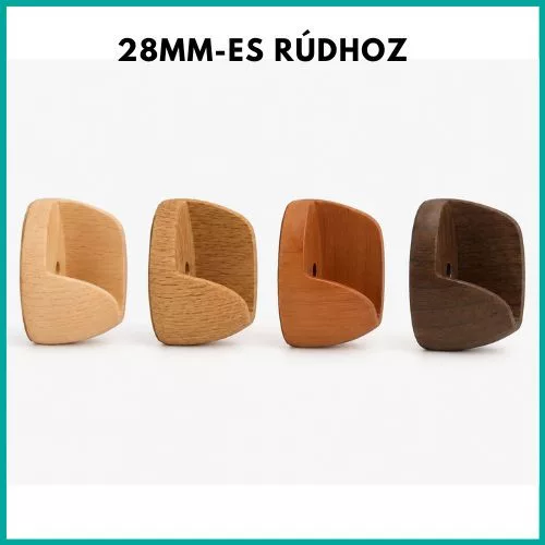 Oldalfali tartó fa rúdhoz, 3 színben