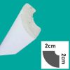 Hungarocell sarokléc stukkó – 2x2 cm-es, diszkrét beltéri éllezárás mennyezet és fal találkozásához