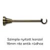 Landhouse karnisgarnitúra réz 16mm Ankara véggel