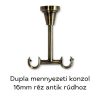 Landhouse 16mm réz dupla fém karnis Vienna