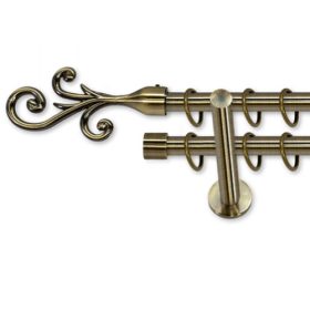 Landhouse réz dupla 16mm fém karnis Fala véggel