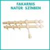 Duplakarnis szett fából, natúr színben