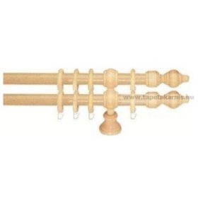 Duplakarnis szett fából, natúr színben