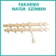Duplakarnis szett fából, natúr színben
