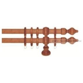 Duplakarnis szett fából, cseresznye színben