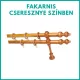 Duplakarnis szett fából, cseresznye színben