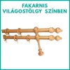 Duplakarnis szett fából világos tölgy színben
