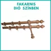 Duplakarnis szett fából dió színben