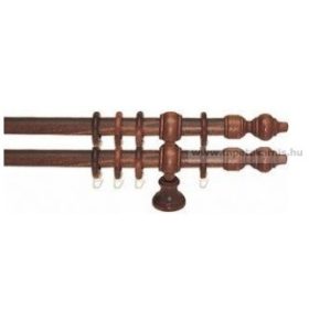 Duplakarnis szett fából dió színben