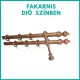 Duplakarnis szett fából dió színben
