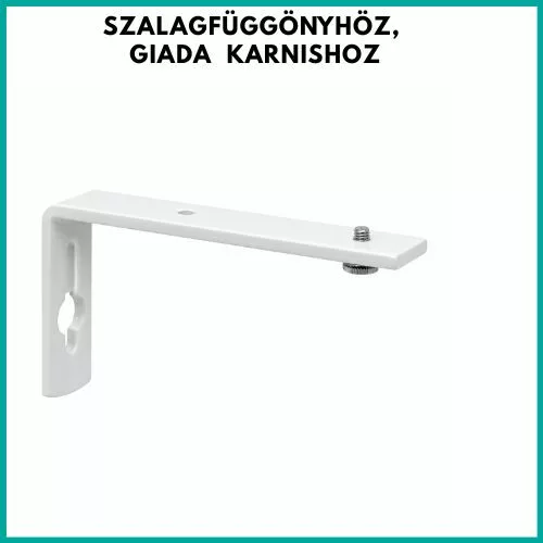 Fém konzol 1 vagy 2 sín oldalfali rögzítéséhez, különböző méretekben