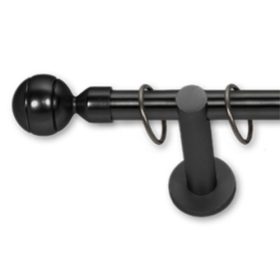   Landhouse 16mm fém karnisgarnitúra fekete Podgorica véggel