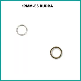   Fém karika 16 vagy 19mm-es rúdra  réz antik vagy inox színben