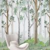 Rajzolt hatású erdőt idéző falpanel/poszter KOD45869