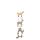 Fehér-színes erdei állatos magasságmérő falpanel/poszter KOD45874