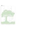 Fehér alapon zöld hinta a fán gyermek falpanel/poszter KOD45879