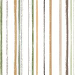   Fehér alapon zöld-narancs-barna csíkos tapéta tapéta KOD45883