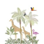 Állatok a dzsungelben falpanel/poszter KOD45884