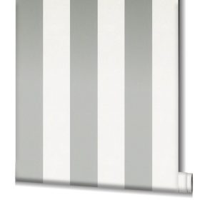 Hailey szürke-fehér csíkos tapéta KOD6800-70/82264