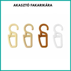 Műanyag akasztós kampó karikára