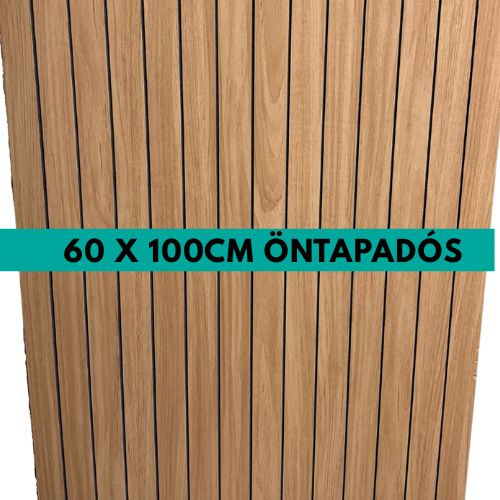 Dekoratív fahatású öntapadós panel világosbarna színben 60×100 cm