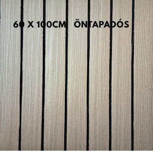 Dekoratív fahatású öntapadós panel GRAFITSZÜRKE színben 60×100 cm