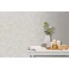 Bézs alapon sűrű ezüst geometriai mintás tapéta  L75807