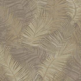 Skandináv stílusú barna arany pálmalevél mintás L93407