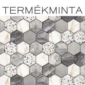   Gekkofix/Venilia Hexatiles hatszög mozaik csempe mintás öntapadós fólia termékminta 55846