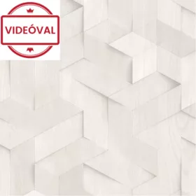   Brut halvány szürke-szürke 3D fa geometriai mintás tapéta M74419
