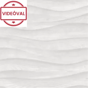 Brut halvány szürke 3D fa hullámos mintás tapéta M75509