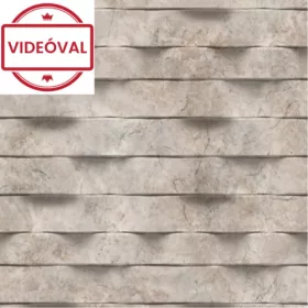   Brut barna-szürke 3D márvány csempe mintás tapéta M79908