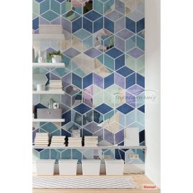 Geometric Blue poszter P024-VD2.