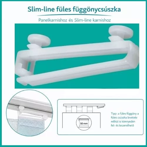 Füles csúszka panelkarnishoz