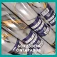 Öntapadós falpanel PVC arany márványminta, fényes szivacsos 60 x 280 cm