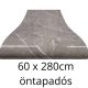 Öntapadós falpanel PVC szürke márványminta, fényes szivacsos 60 x 280 cm
