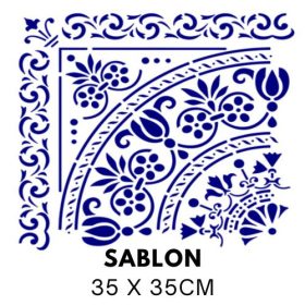 Sablon sarkok díszítésére S3530