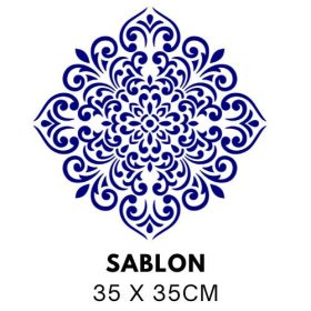 Ornamentális Mandala Stencil 3544