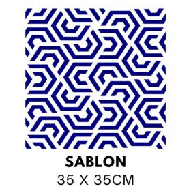 Méhsejt-szerű, hatszögekből álló sablon 3555